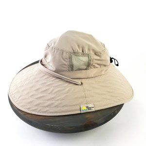Sun Protection Zone Adult Booney Hat UPF 50 + Khaki Gently Used! Clean!